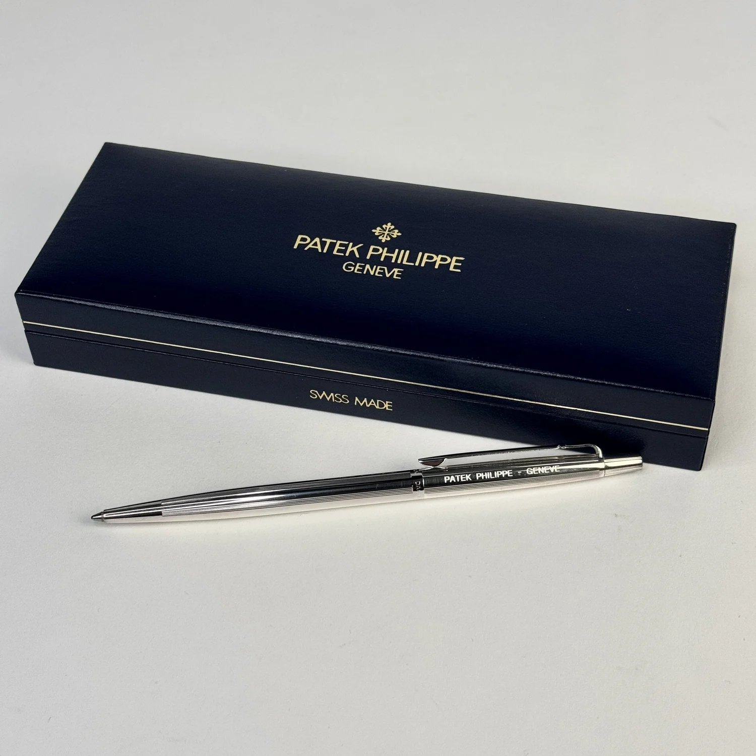 Patek Philippe × Caran d'Ache Silver Guilloché Ballpoint Pen